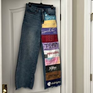 Custom painted Taylor Swift Era’s tour jeans.